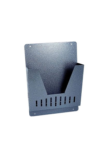 damech Advertising Basket/Box, For Newspapers, Deep Cutout, Grey, A4 Format, 23x9x32 Cm,