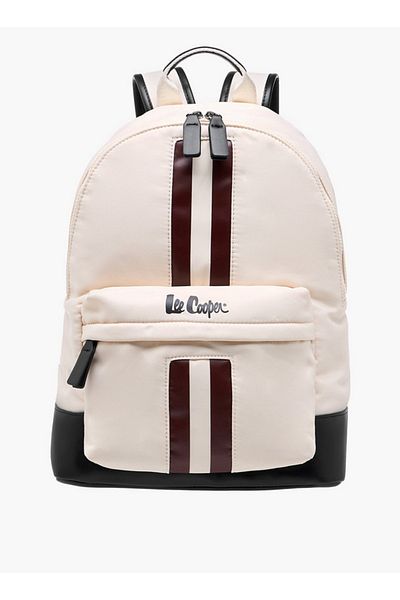 Lee Cooper Women's Panelled Backpack with Zip Closure and Adjustable Strap - 29x15x40 cm