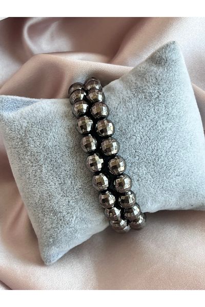 COCOSH TAKI Smoked Gray Bright Color Beads Multi Bracelet