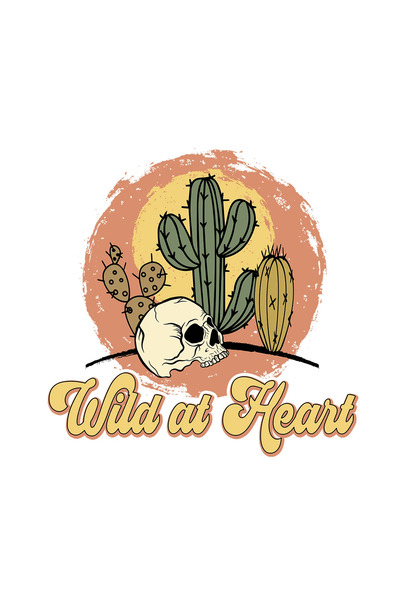 INOVATIX Set de 8 piese, autocolant Wild at Heart cu craniu și cactuși, INOVA...