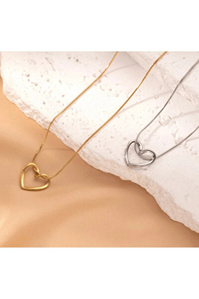 Papatya Women's Heart Knot Necklace