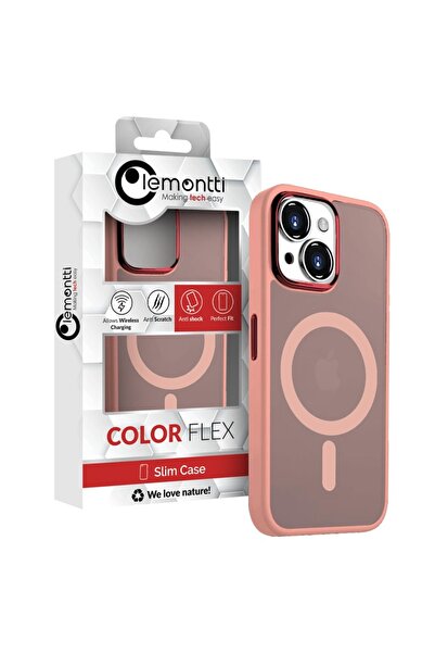 lemontti Θήκη Guardian Magsafe για iPhone 15 Διαφανής / Ροζ