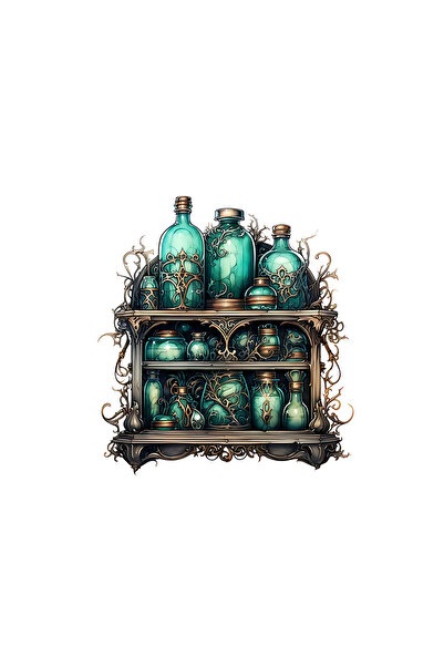 INOVATIX Set de 8 piese, autocolant pentru dulapul cu poțiuni magice, INOVATI...