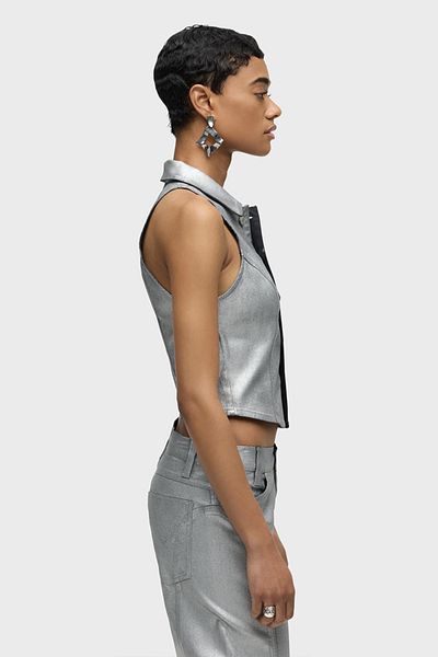 Hudson VESTĂ HALTER - HUDSON - S, ARGINTIE