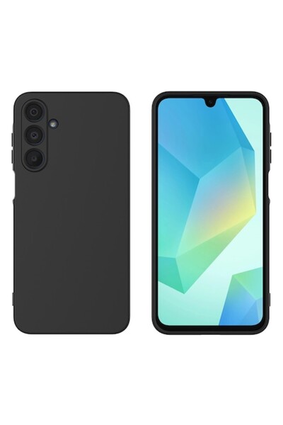 bzstore Husa pentru Samsung Galaxy A16 5G, Silicon Negru, Protectie Camera