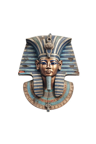 INOVATIX Set de 8 bucăți, autocolant bust faraon egiptean, INOVATIX®. 6 cm