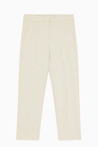 Patrizia Pepe STRAIGHT TROUSERS WITH DRAPES - PATRIZIA PEPE - 48, NAVY