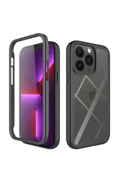 Techsuit Husă iPhone 13 Pro + Folie - Defense360 Pro - Negru