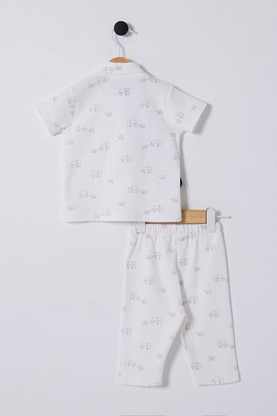 U.S. Polo Assn. U.S. Polo Assn. Usb2329 Boy's White Pajama Set