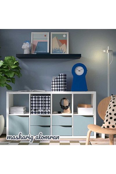 IKEA Wall shelf, black-brown, 110x26 cm
