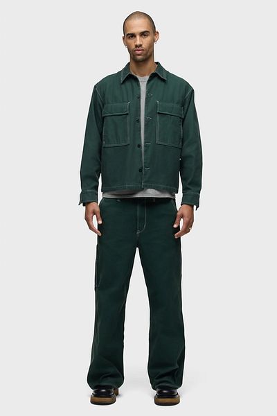 Hudson Luca Wide Leg Carpenter Jeans - - 28, Green