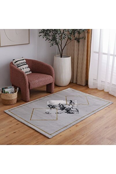 Danube Home Venice Modern Transitional Rug Polyester Area Rug Floor Covering L340xW240cm-Black & White