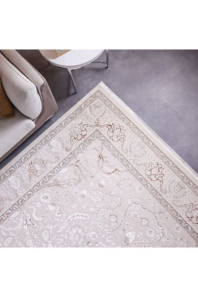 Danube Home سجادة بيرل أرت سيلك بوليستر لتغطية الأرضيات، طول 180 سم × عرض 120 سم، كريمي ومتعدد الألوان، 231300472158