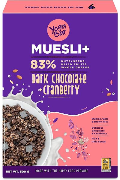 YOGA BAR YOGABAR Muesli - Dark Chocolate & Cranberry 500gm