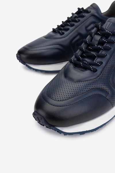 Valmenti Erkek Hakiki Deri Lacivert Sneakers & Spor Ayakkabı