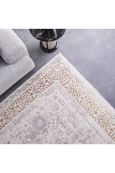 Danube Home Luxura Artsilk Modernclassic Rug Acrylic Area Rug Floor Covering L180xW120cm-Gold Multi