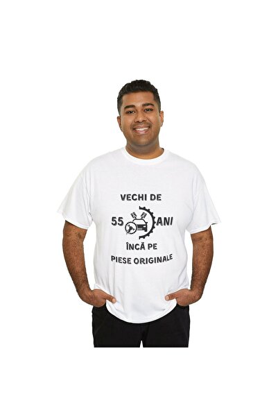 OEM Tricou personalizat barbati, negru, 55 ani si inca pe piese originale pentru aniversare, marimea XL