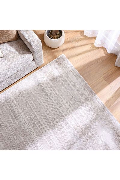 Danube Home Nowa Shine Rug Polypropylene + Polyester Area Rug Floor Covering L340xW240cm-Cream 231300472181