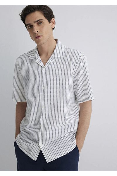 Mavi Ανδρικό πουκάμισο Navy Blue M0211549-87737 ριγέ