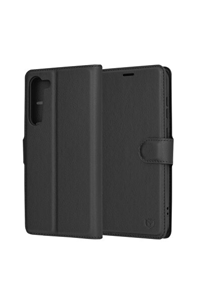 Techsuit Husă Samsung Galaxy S23 Plus - Techsuit Folio din piele - Neagră