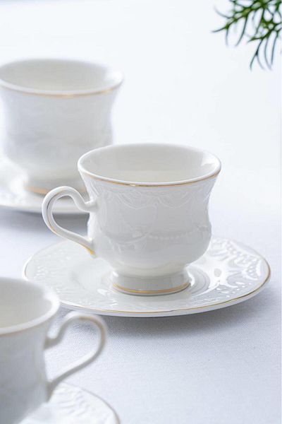 ACAR Veronica Gold Coffee Cup Set for 6 People Syt-06060