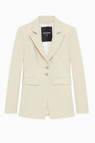 Patrizia Pepe ESSENTIAL FITTED JACKET - PATRIZIA PEPE - 46, NAVY