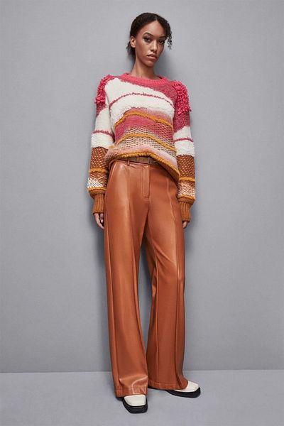 Patrizia Pepe Eco-leather Pants - - 42, Brown