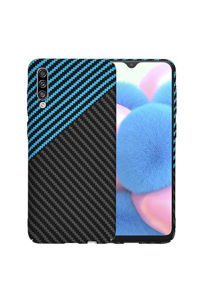 Techsuit Carcasă pentru Samsung Galaxy A30s / A50 / A50s - Techsuit Carbonite FiberShell - Blue Pulse