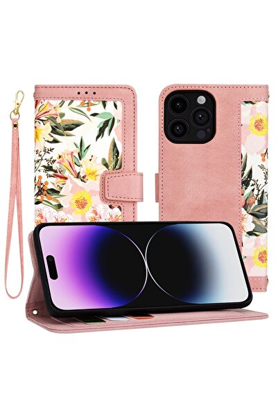 Techsuit Husă pentru iPhone 14 Pro Max - Techsuit FlipCraft - Roz Inimă