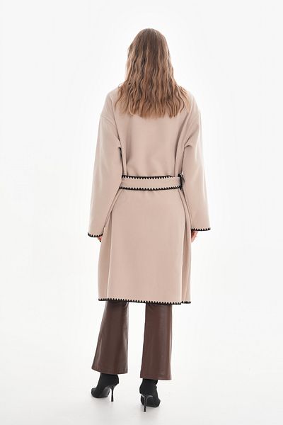 MYMİSİY Case Coat with Shepherd Stitch Detail