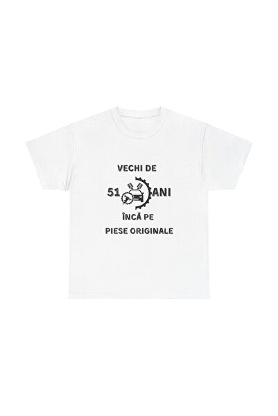 OEM Tricou personalizat barbati, negru, 51 ani si inca pe piese originale pentru aniversare, marimea L