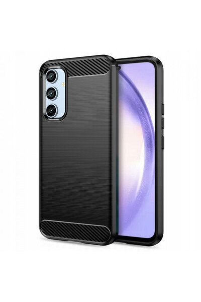 Techsuit Husă pentru Samsung Galaxy A54, Silicon Carbon, albastru - negru