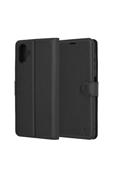 Techsuit Husă pentru Samsung Galaxy A06 - Techsuit Leather Folio - Neagră