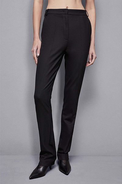 Patrizia Pepe HIGH WAISTED PANTS - PATRIZIA PEPE - 42, BLACK