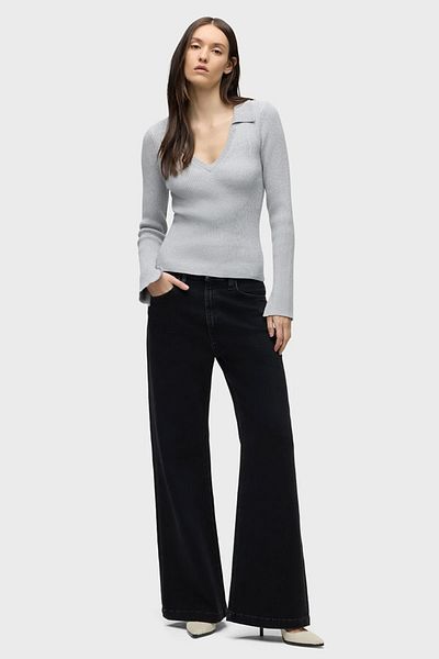 Hudson JODIE WIDE LEG JEANS - HUDSON - 29, BLACK