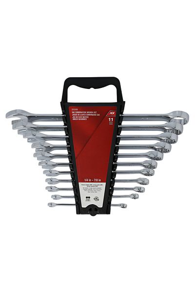 ACE 11-Piece Rust Resistance Chrome Combination Wrench Set