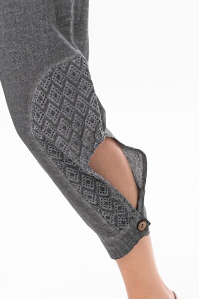 Eliş Şile Bezi Şile Bezi Esma Tied Summer Shalwar Smoked Fm