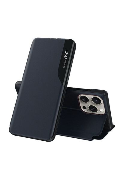 Techsuit Husă pentru iPhone 15 Pro - Seria Techsuit eFold - Albastru închis