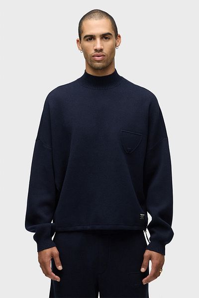 Hudson JRUE MOCK NECK SWEATER BAG - HUDSON - L, NAVY