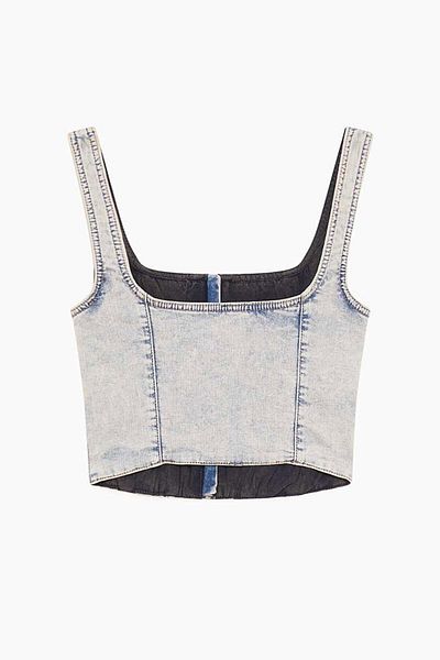 Patrizia Pepe ZIPPER TOP - PATRIZIA PEPE - 46, BLUE