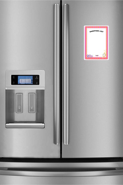 The Grade Summer Sil Timeless Pink Shopping List Magnetic Fridge Planner Refrigerator Memo Holder Magnet Note Holder