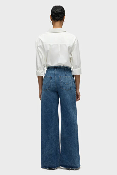 Hudson Blugi James cu talie înaltă și croi larg - - 26, Albastru