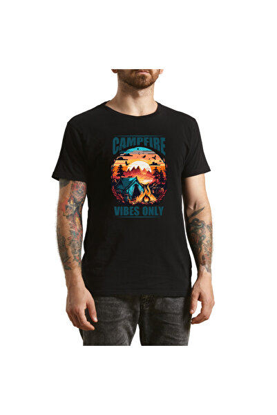 OEM Tricou Barbati Follow the Path, design montan, negru, marimea L