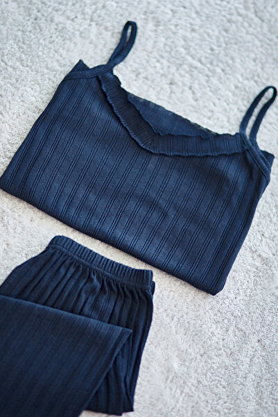 DPARİS İp Askılı Kapri Pijama Takımı