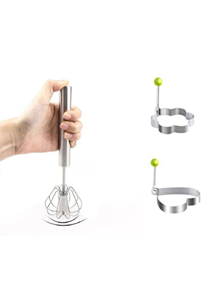 Generic مضرب البيض: صانع بيض على شكل قلب وزهرة، متعدد الاستخدامات، وجبة إفطار رائعة