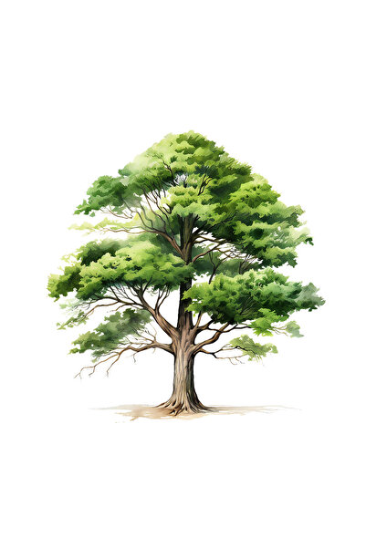 INOVATIX Set de 8 bucăți, autocolant copac singuratic, INOVATIX®. 6 cm