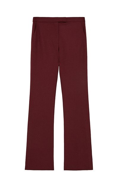 Patrizia Pepe FLARE SLIM-FIT PANTS - PATRIZIA PEPE - 40, BURGUNDY