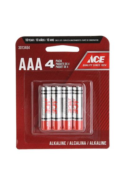 ACE AAA Alkaline Battery Pack (4 Pc.)