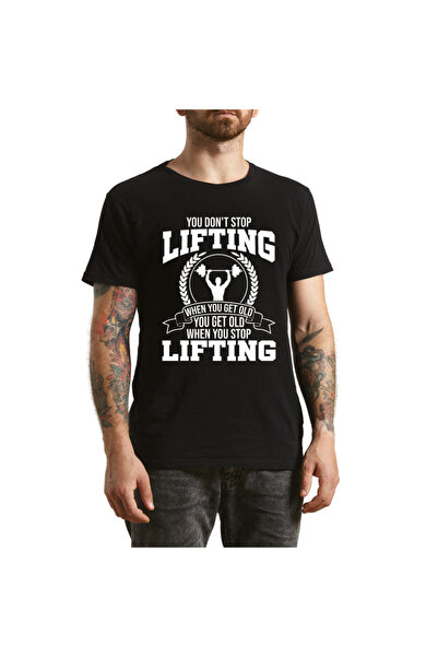 OEM Tricou Barbati GYM Motivation cu mesaj funny, negru, marimea M