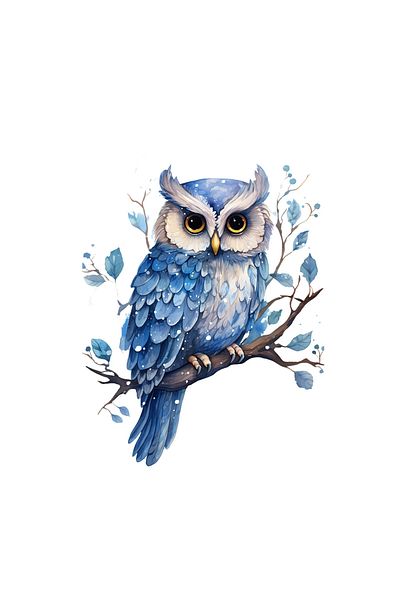 INOVATIX Set of 8 pieces, Curious Owl Sticker, INOVATIX®. 6 cm